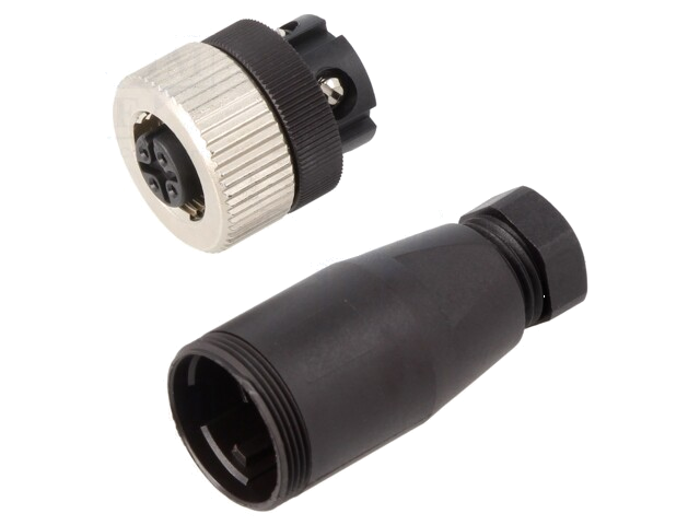Stekker; M12; PIN: 4; vrouwelijk; code A-DeviceNet / CANopen; 250V Stekker; M12; PIN: 4; vrouwelijk; code A-DeviceNet / CANopen; 250V